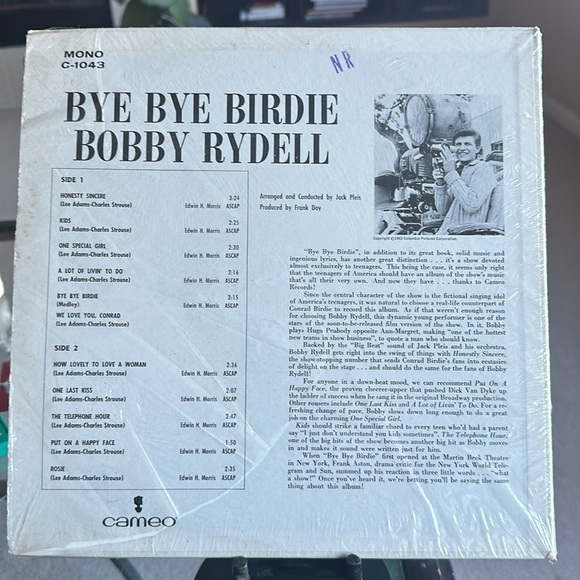 Bobby Rydell Bye Bye Birdie Vinyl Album 33 1/3 RPM - Picture 2 of 10